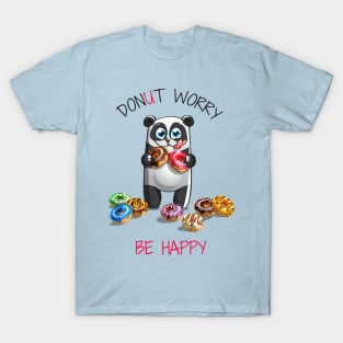 Panda Donut Worry T-Shirt